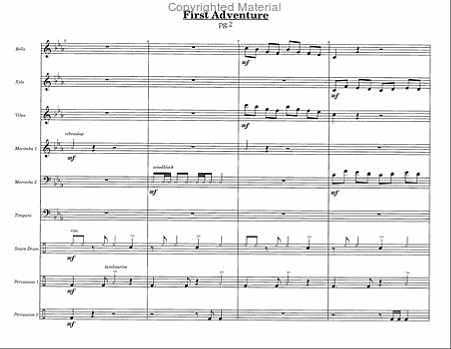 First Adventure Percussion Ensemble scores gallery preview page 3
