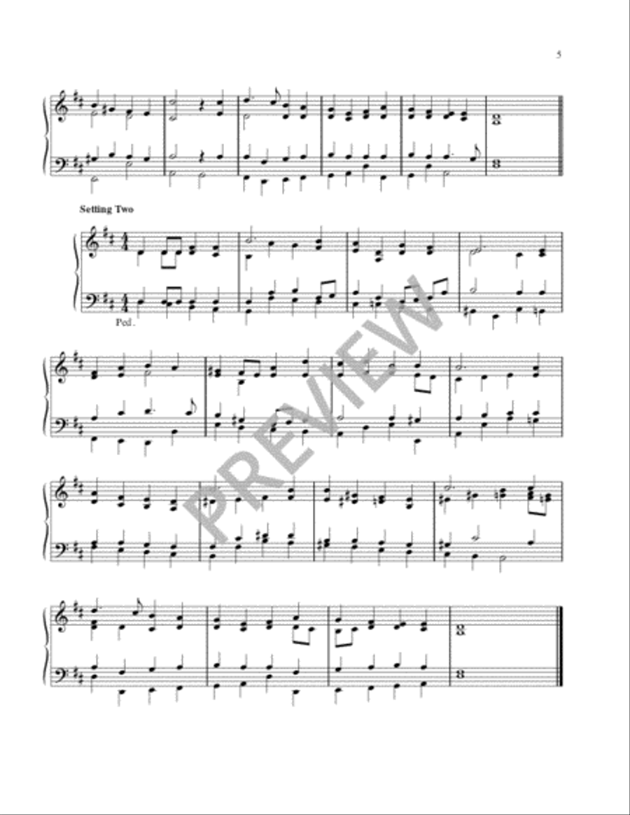 Hymn Harmonizations for Organ - Volume 1 Organ scores gallery preview page 5