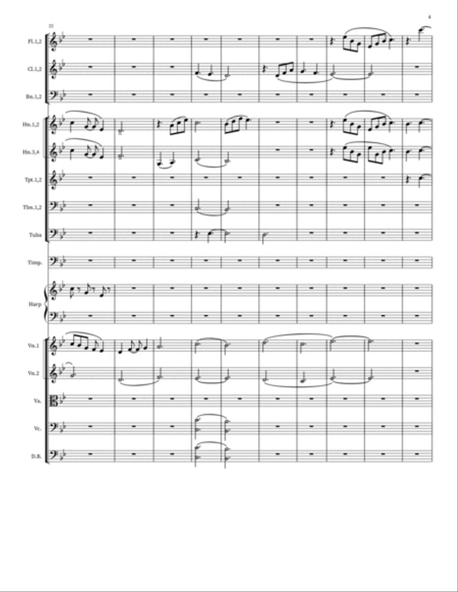 Symphony in G minor Full Orchestra scores gallery preview page 4