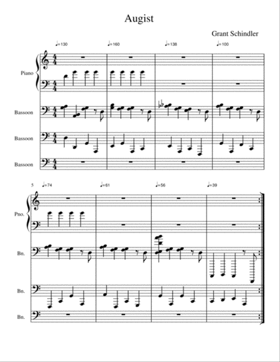 Augist Woodwind Duet scores gallery preview page 1