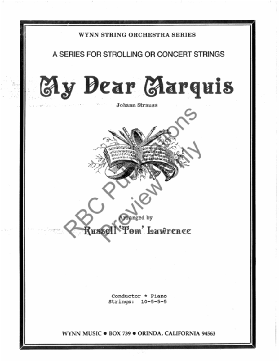 My Dear Marquis (Score) String Orchestra scores gallery preview page 2