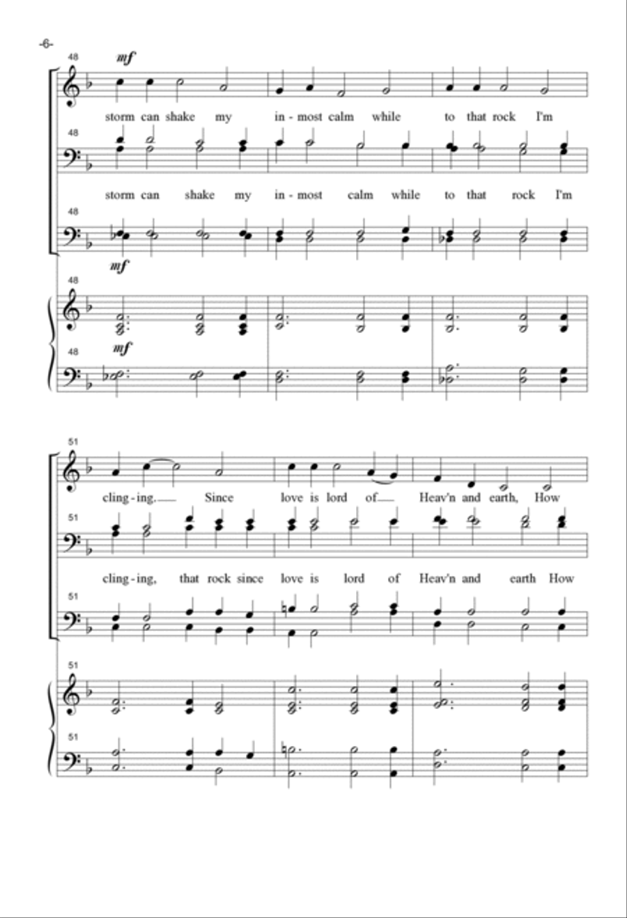 How Can I Keep From Singing 4-Part scores gallery preview page 6