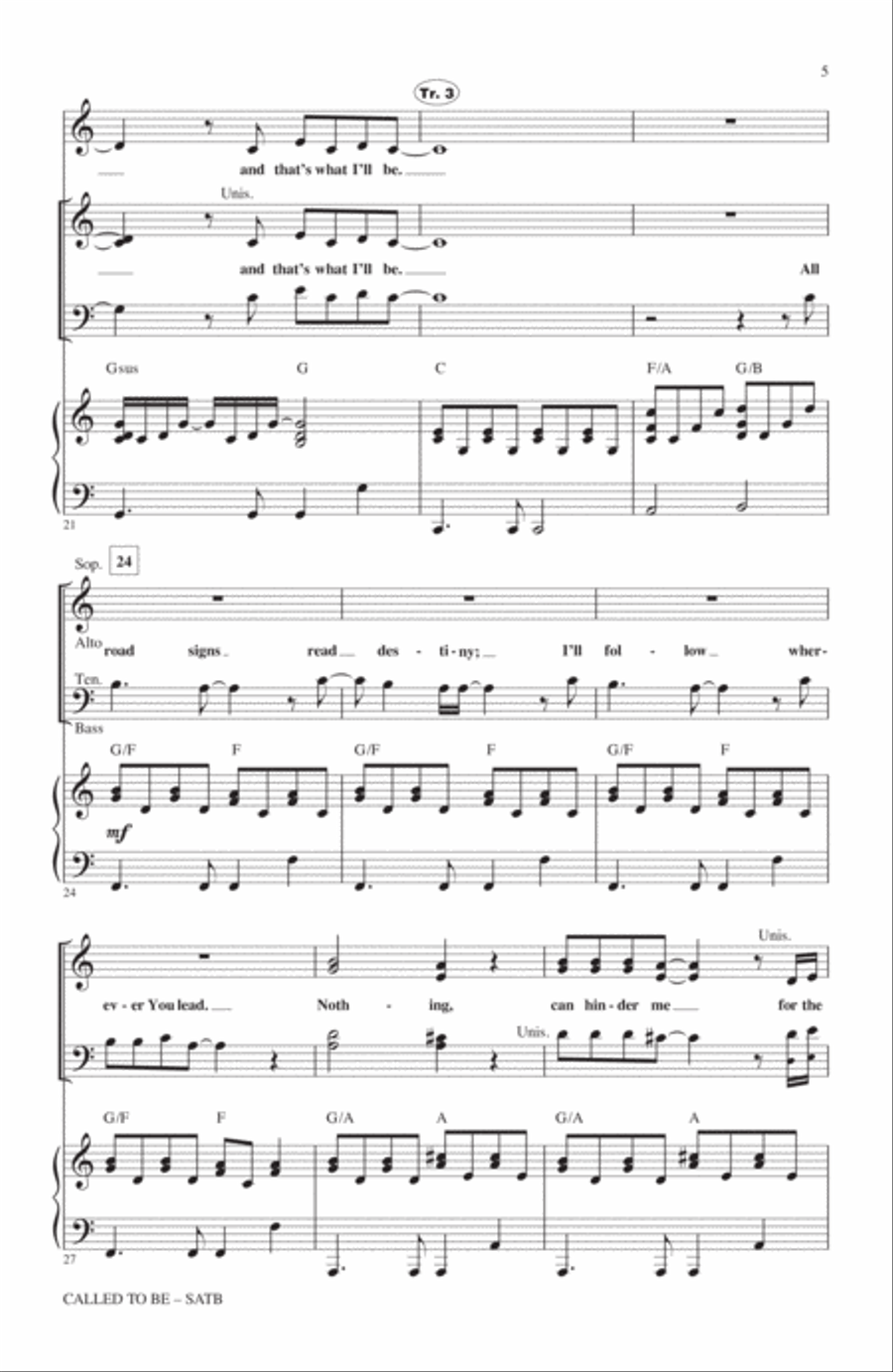 Called To Be Called To Be 4-Part scores gallery preview page 4