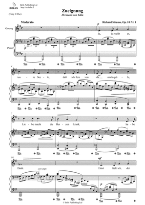 Book cover for Zueignung, Op. 10 No. 1 (G Major)