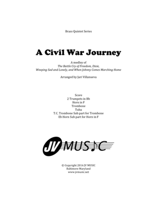 Book cover for A Civil War Journey for Brass Quintet