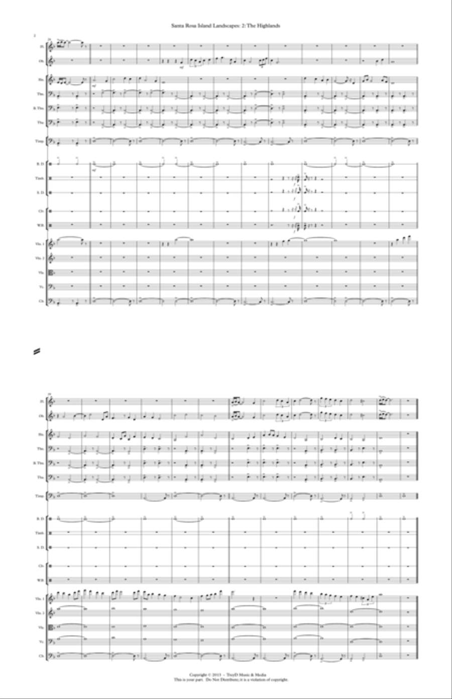 The Highlands Chamber Orchestra scores gallery preview page 2