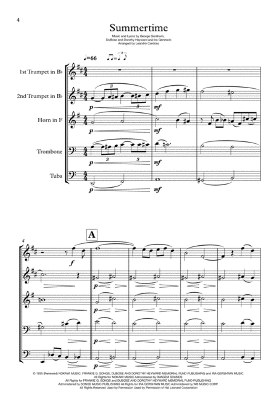 Summertime Brass Ensemble scores gallery preview page 4
