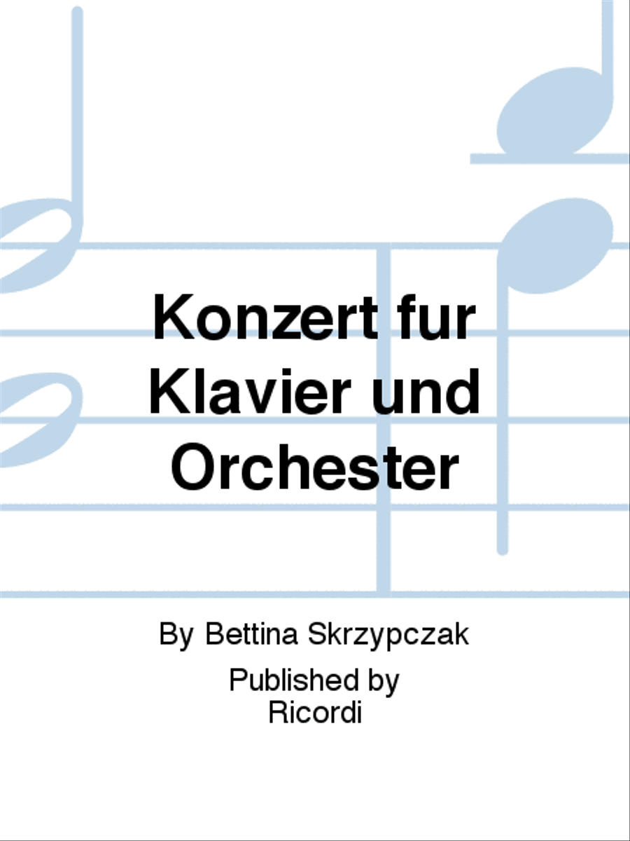 Konzert für Klavier und Orchester Orchestra scores gallery preview page 1