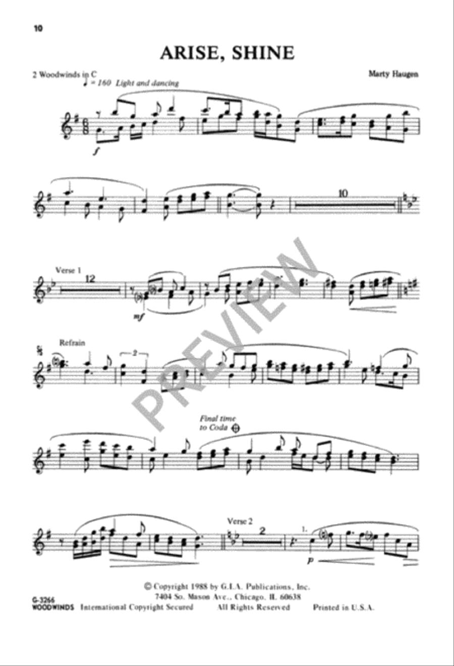 Arise, Shine! 3-Part scores gallery preview page 11