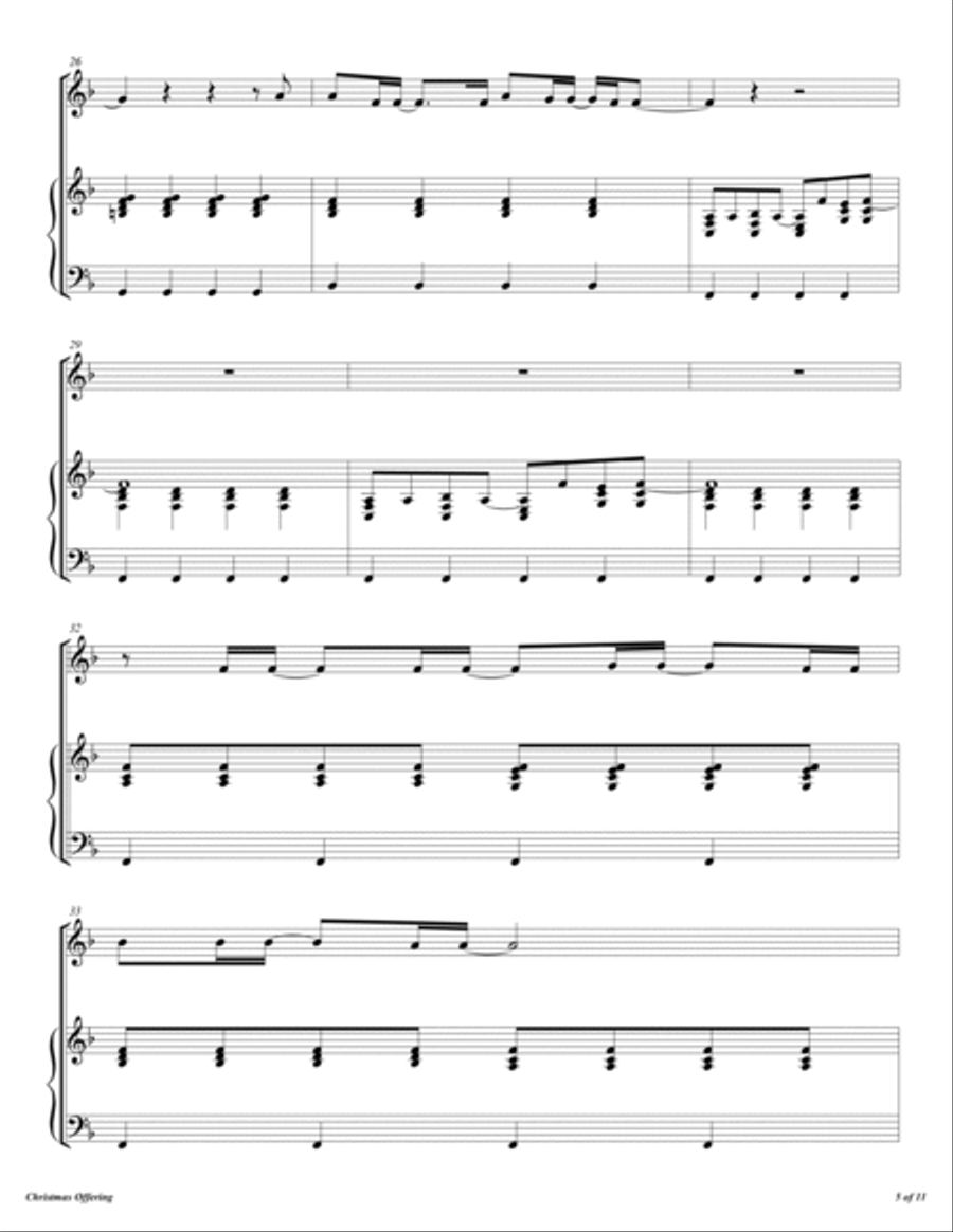 Christmas Offering Flute Solo scores gallery preview page 6