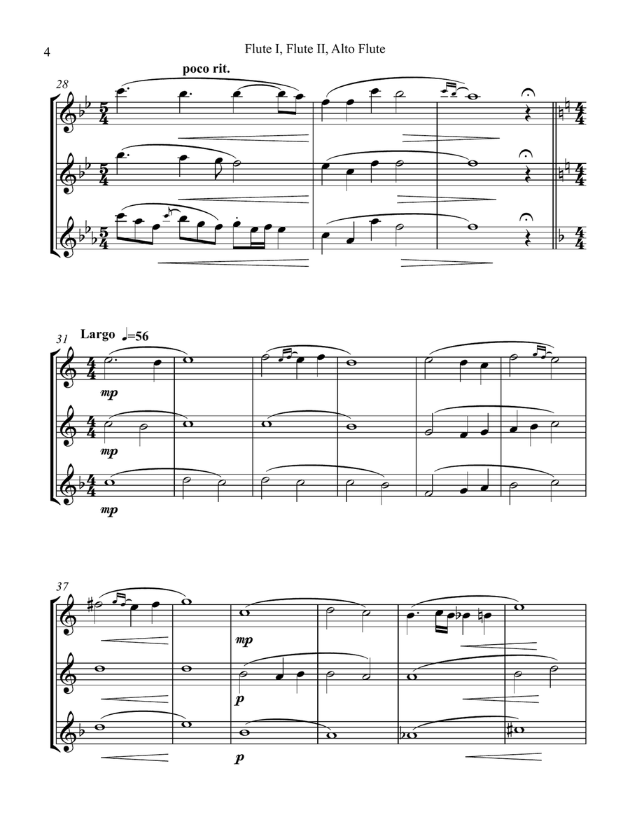 With a Fife and Drum With a Fife and Drum Woodwind Trio scores gallery preview page 4