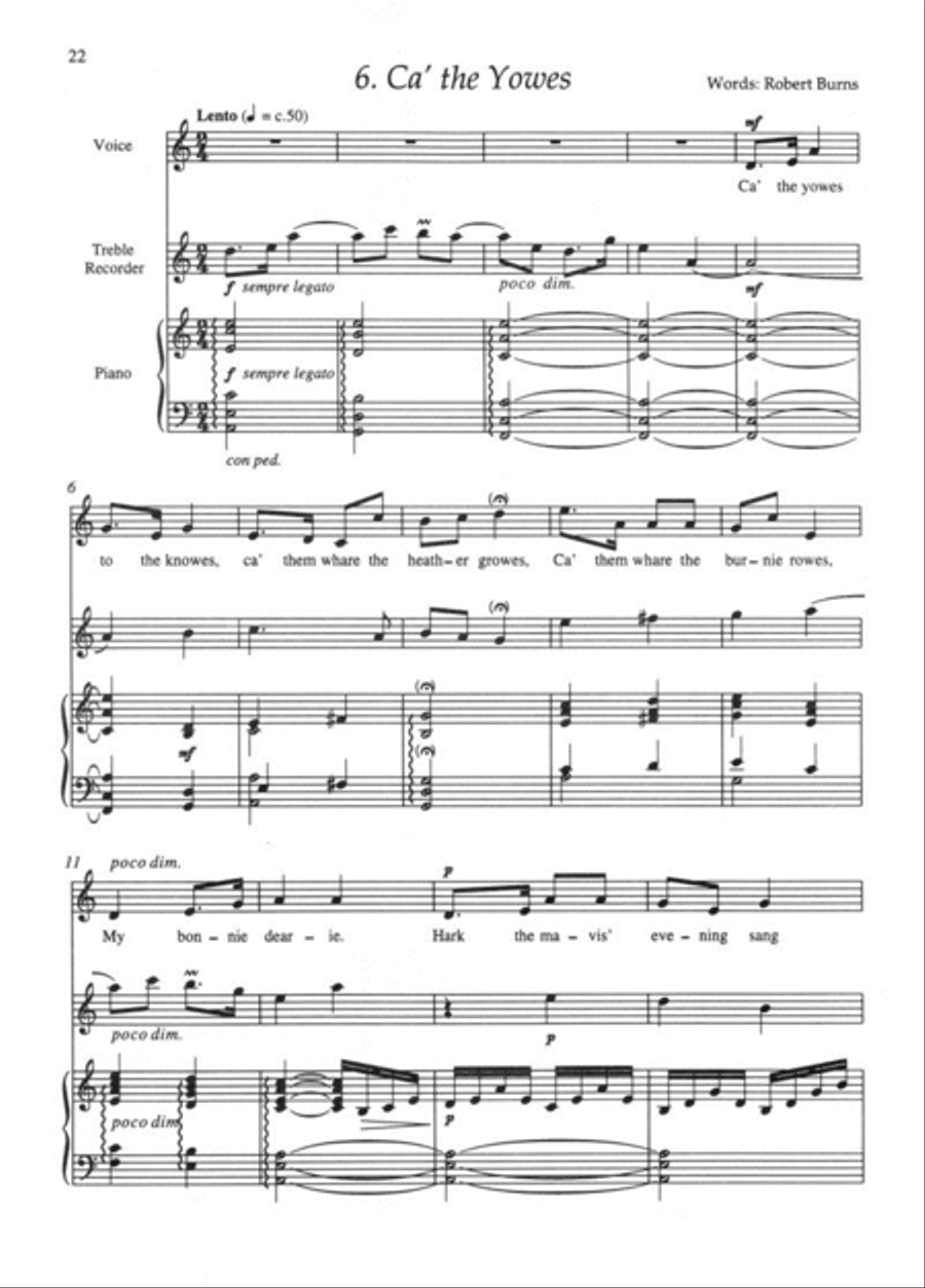 Seven Folk Songs Piano, Vocal, Guitar scores gallery preview page 4