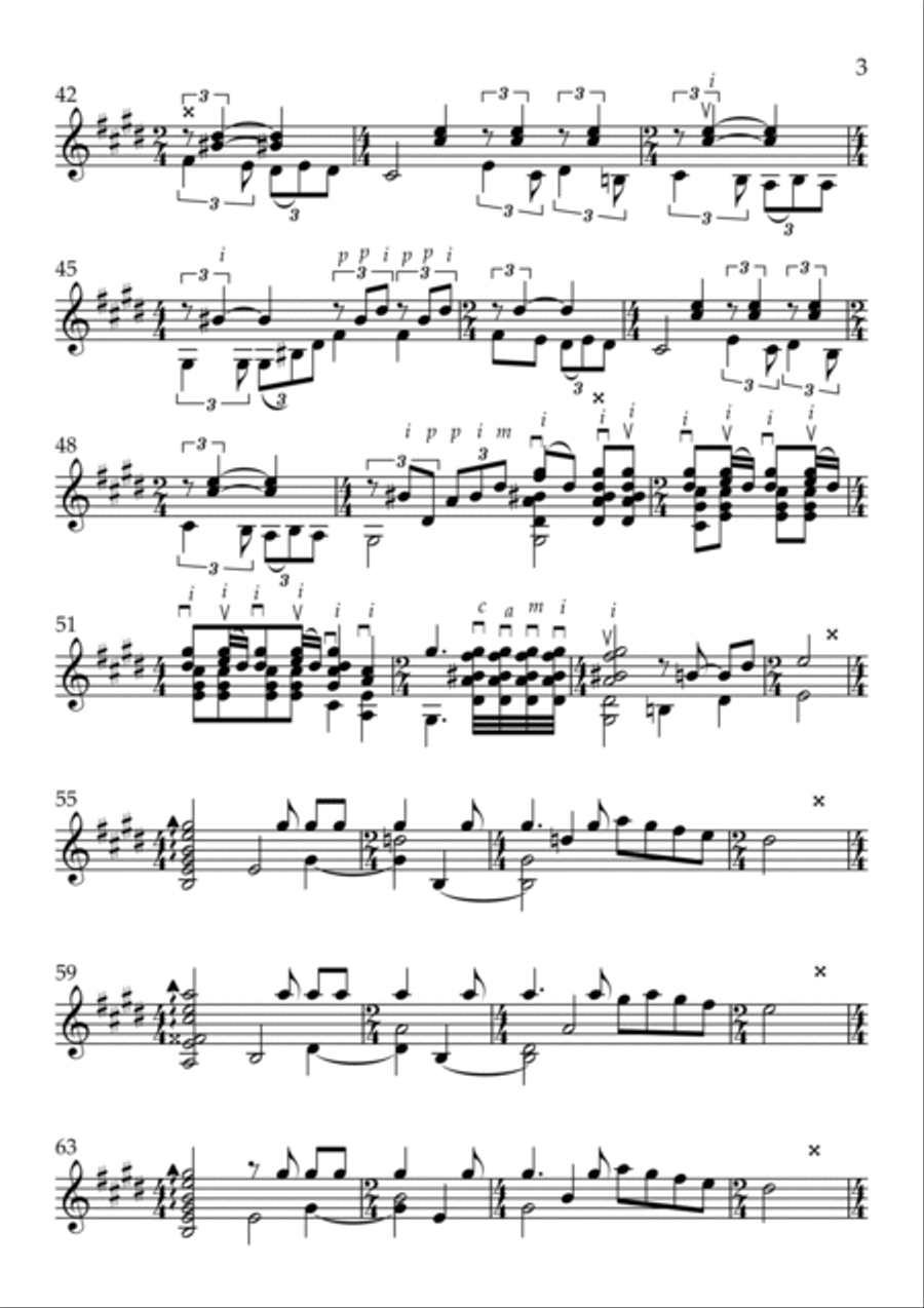 Fandango de Huelva Acoustic Guitar scores gallery preview page 3