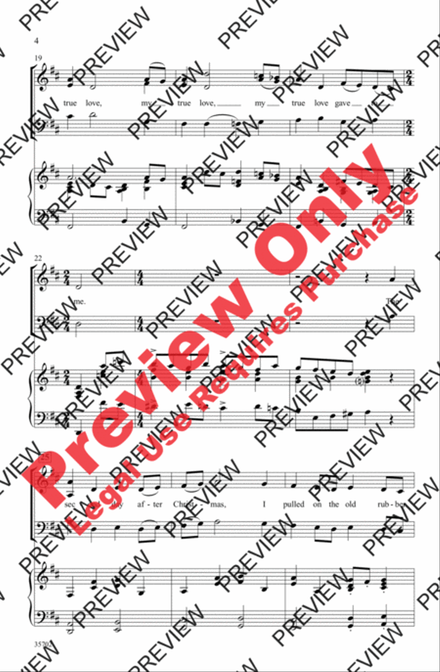 The Twelve Days After Christmas 3-Part scores gallery preview page 4