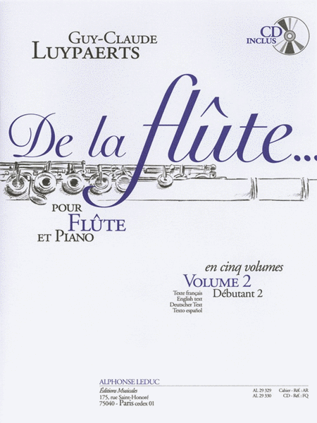Luypaerts De La Flute Volume 2 Debutant 2