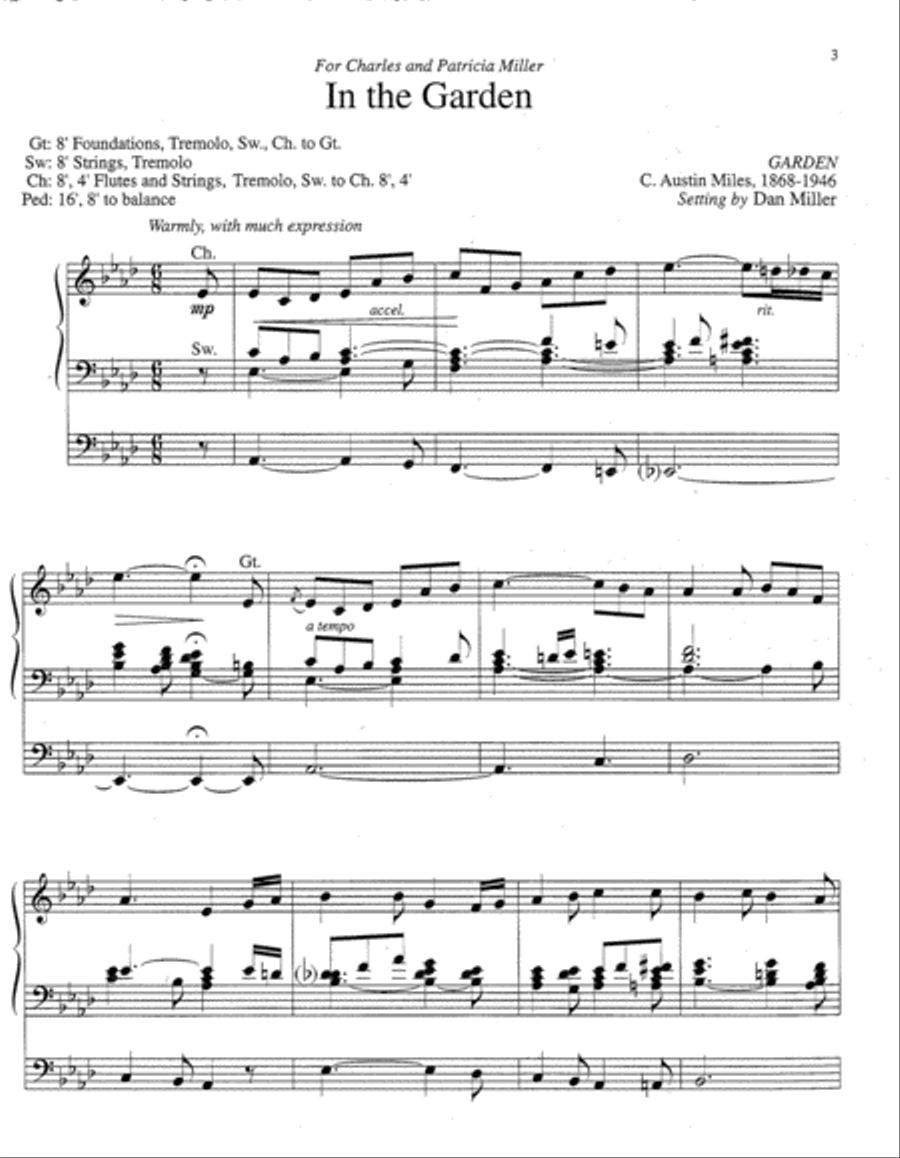 Three Gospel Favorites for Organ Organ Solo scores gallery preview page 2