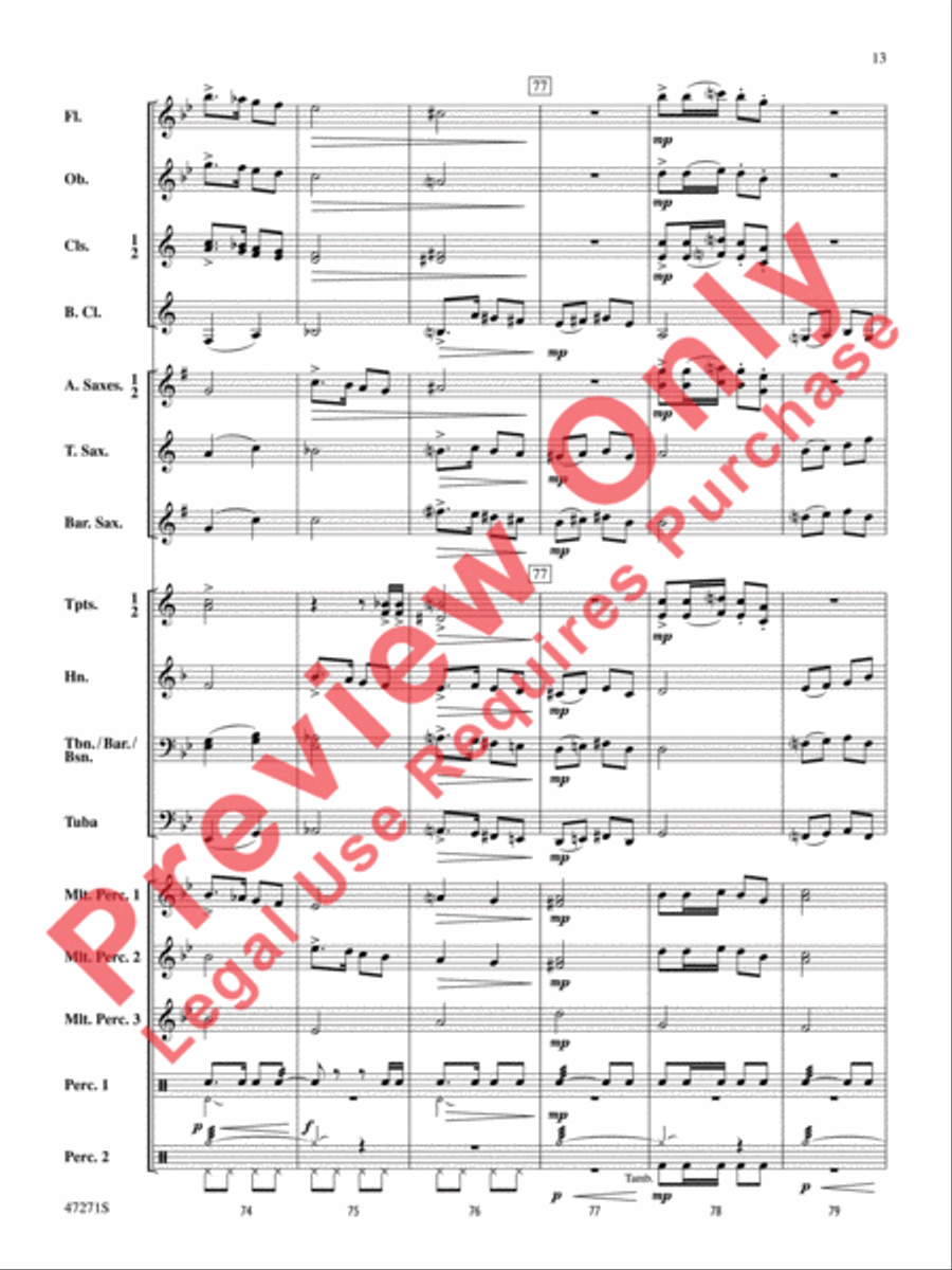 'Tis the Season 'Tis the Season Concert Band scores gallery preview page 14