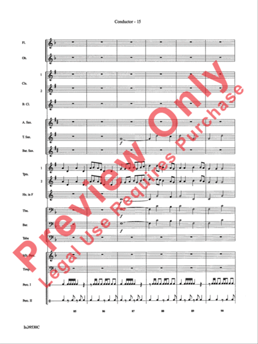 Shaker Variants Concert Band scores gallery preview page 18
