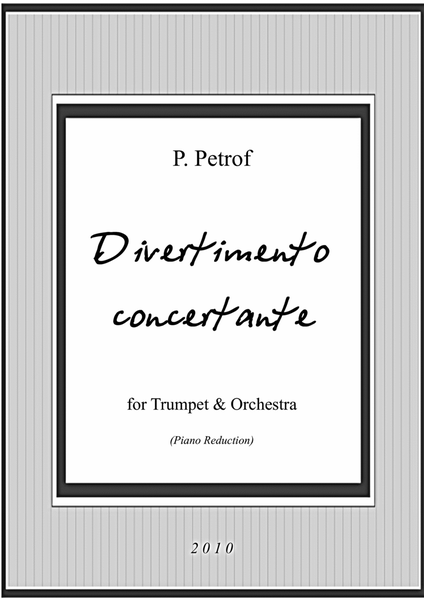 Divertimento concertante for trumpet and orchestra - piano reduction image number null