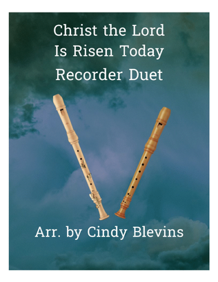 Book cover for Christ the Lord Is Risen Today, Recorder Duet