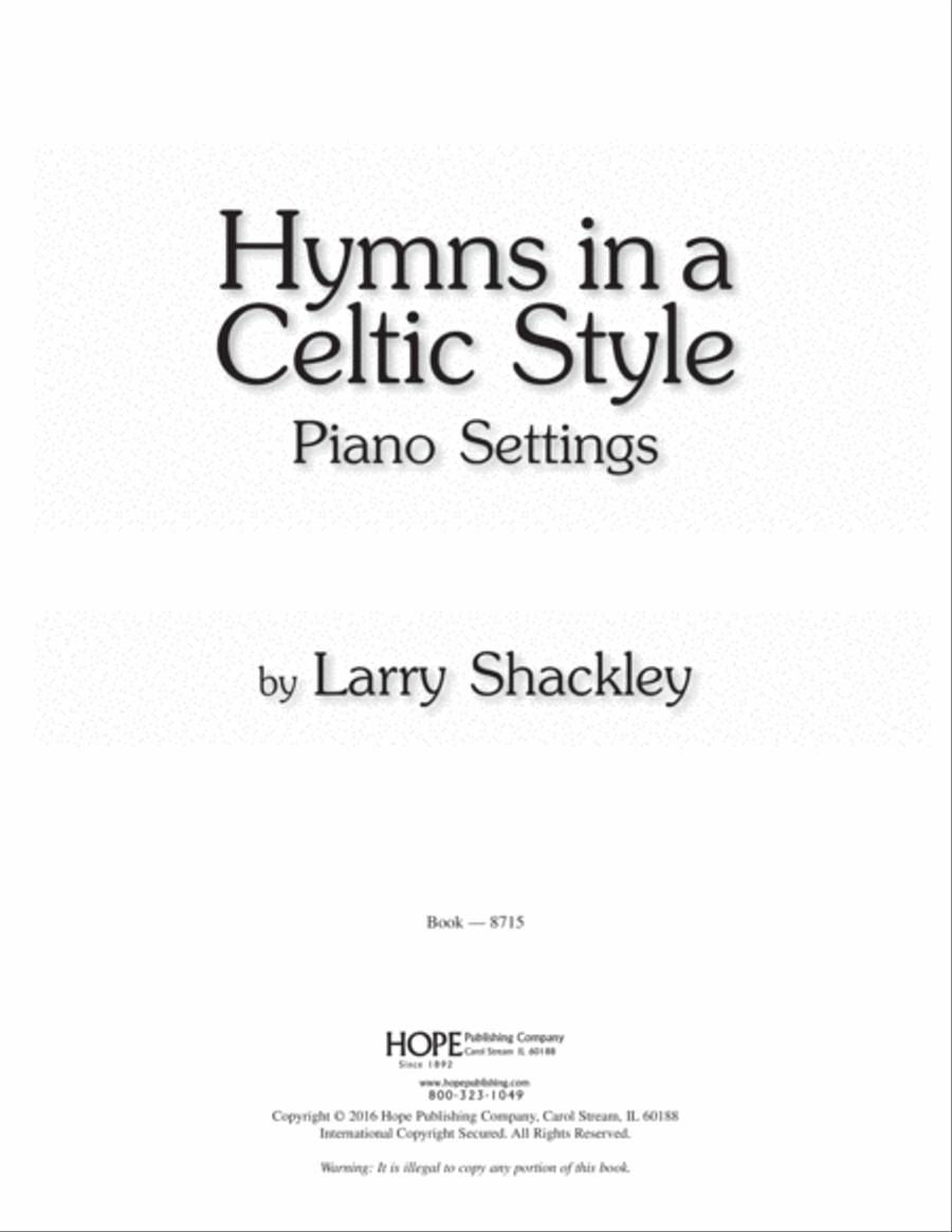 Hymns in a Celtic Style Piano Solo scores gallery preview page 2