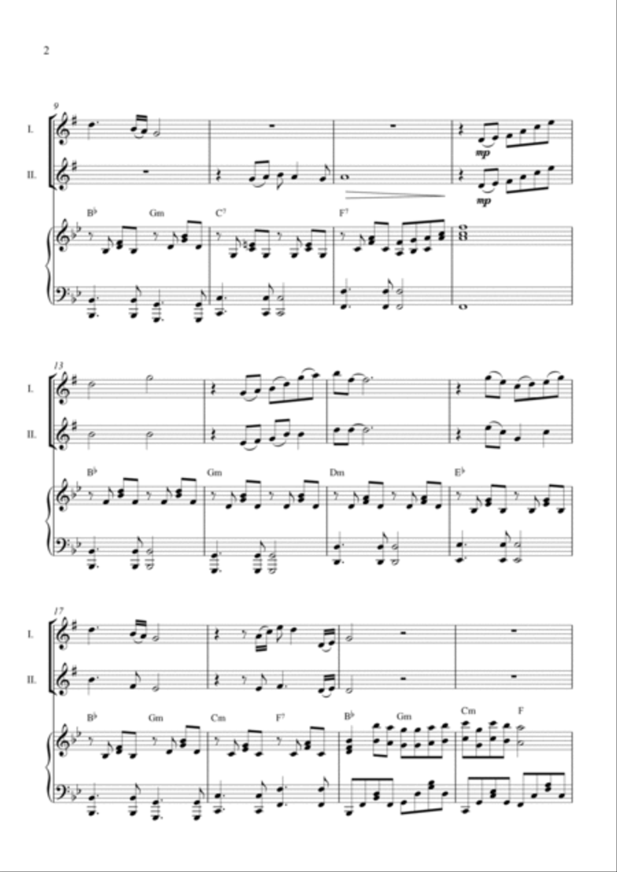 Tears On My Face (lacrima Sul Viso) Woodwind Duet scores gallery preview page 2