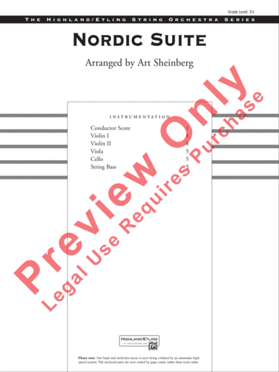 Nordic Suite String Orchestra scores gallery preview page 2