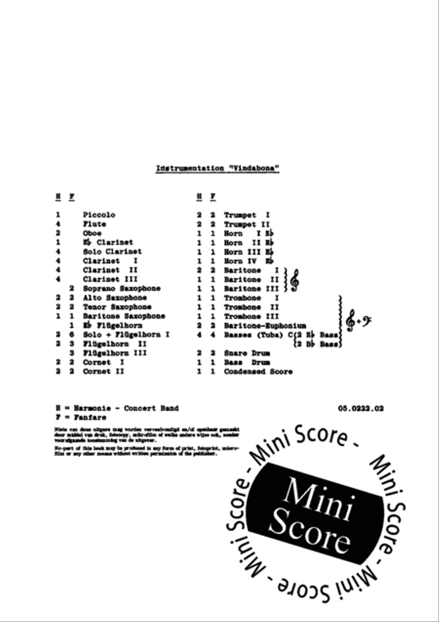 Vindobona Vindobona Fanfare Band scores gallery preview page 3