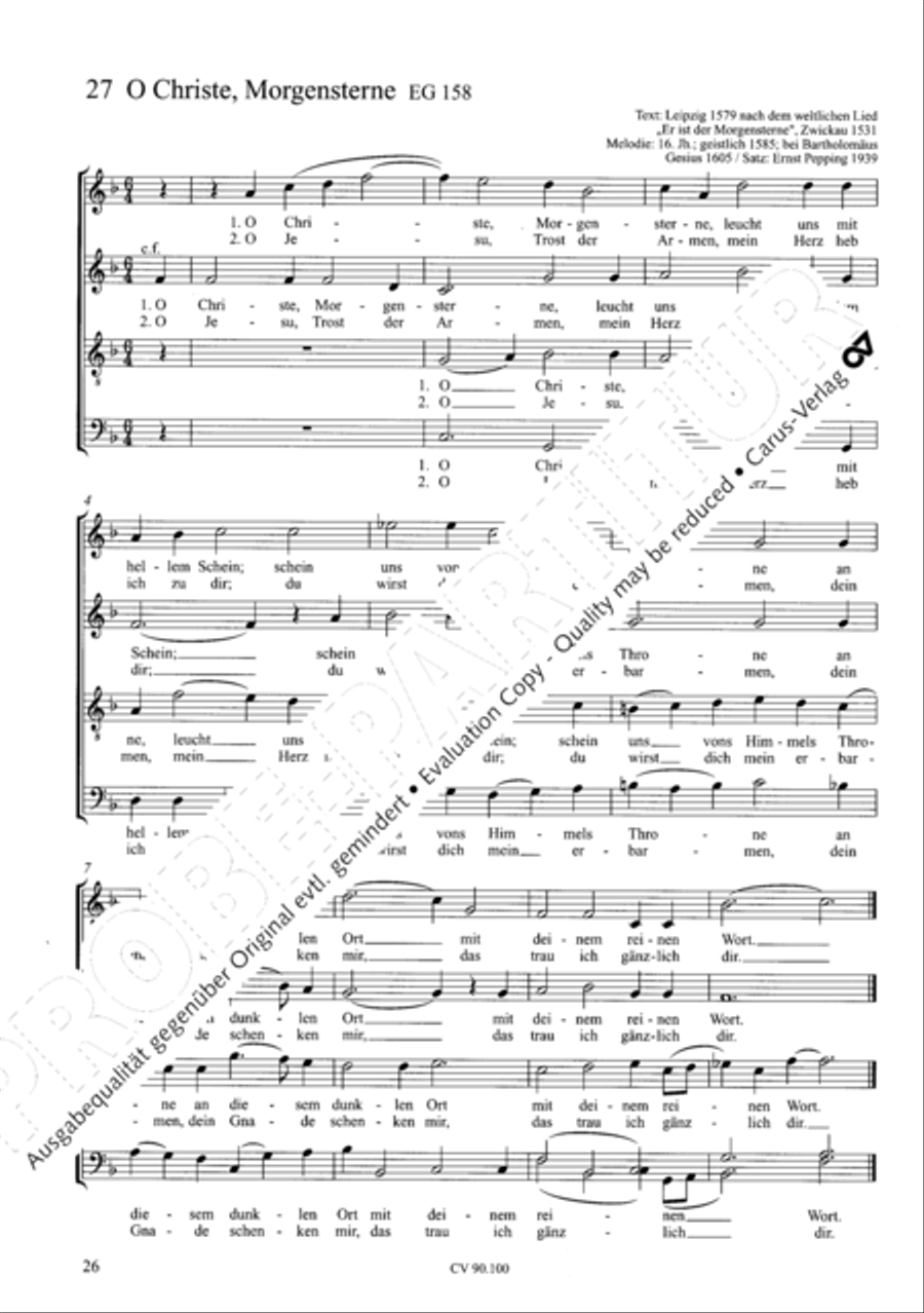 Chorsatze zum Evangelischen Gesangbuch Choir scores gallery preview page 31