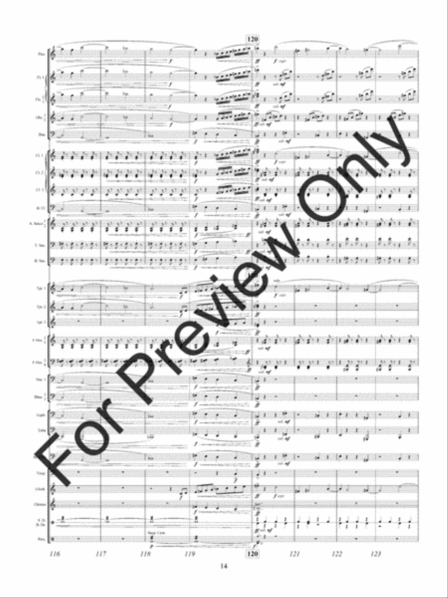Shards Of Glass Concert Band scores gallery preview page 17