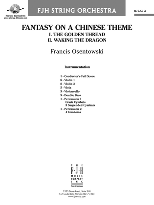 Fantasy on a Chinese Theme: Score