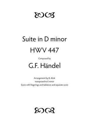 Suite in D minor, HWV 447