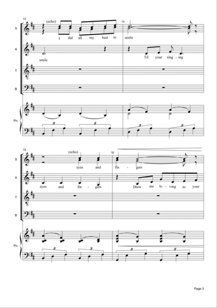 Song To The Siren Divisi scores gallery preview page 3