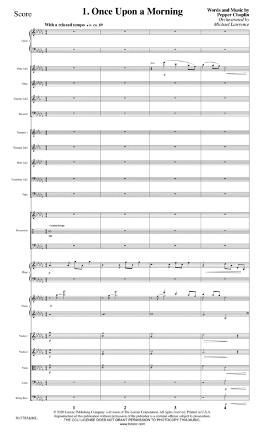 Once Upon a Morning - Full Score Choir scores gallery preview page 3
