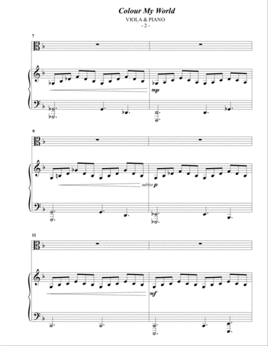 Colour My World Viola scores gallery preview page 2