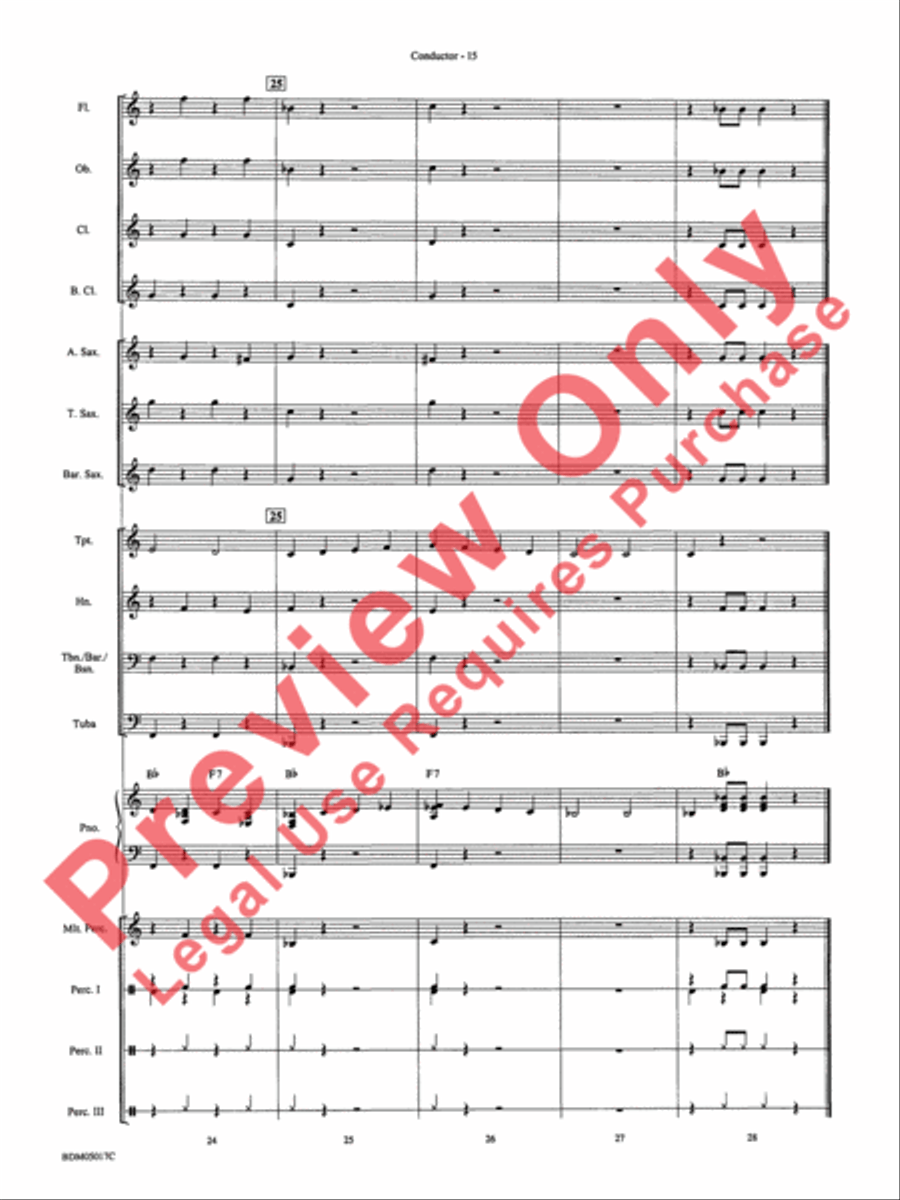 Belwin Very Beginning Band Kit #1 Concert Band scores gallery preview page 18