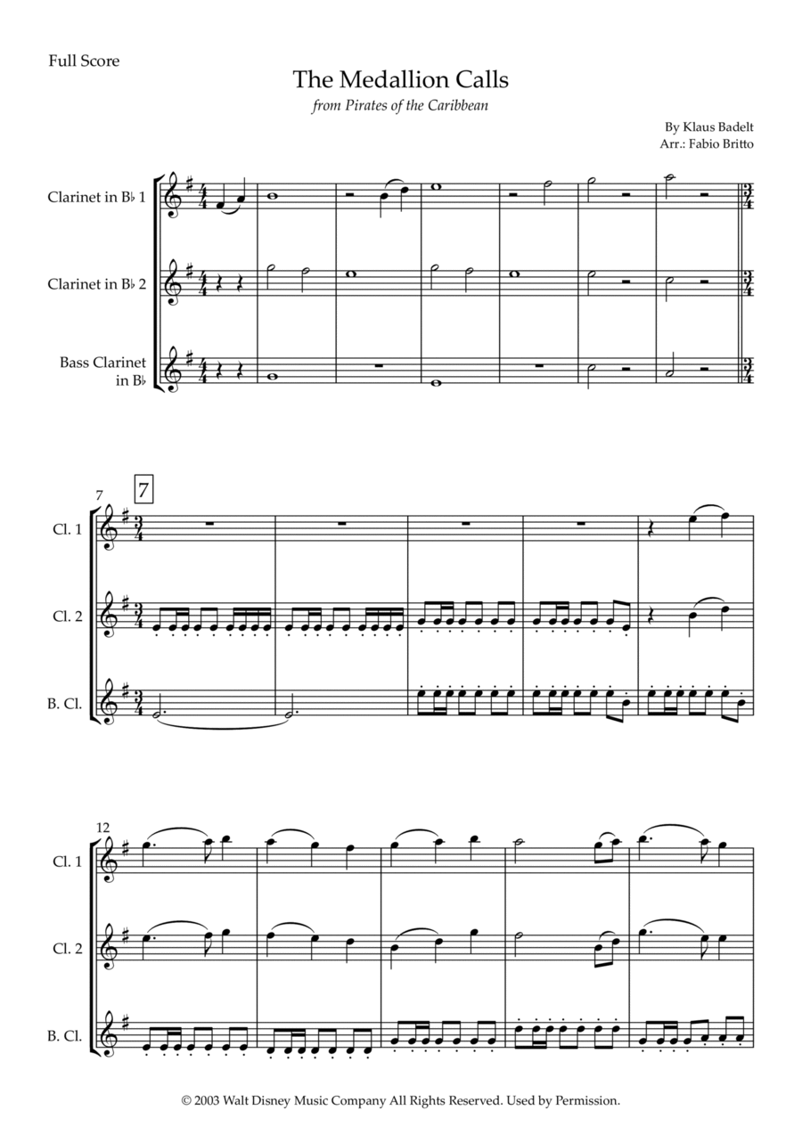 The Medallion Calls The Medallion Calls Woodwind Trio scores gallery preview page 1