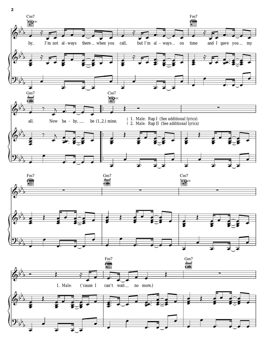 Always On Time Piano, Vocal, Guitar scores gallery preview page 2