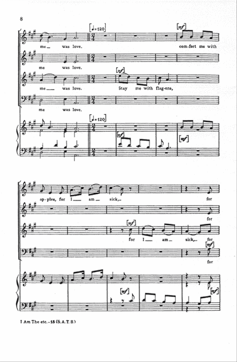 I Am the Rose of Sharon 4-Part scores gallery preview page 8