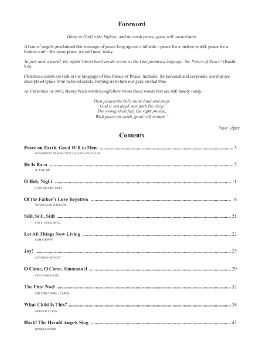 Peace on Earth (Digital Delivery) Piano Solo scores gallery preview page 2
