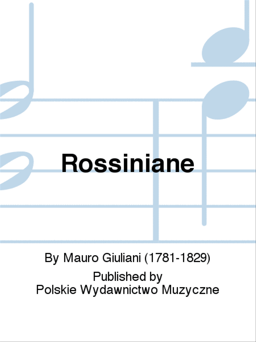 Rossiniane Book 2, Opp. 122-124 Acoustic Guitar scores gallery preview page 1