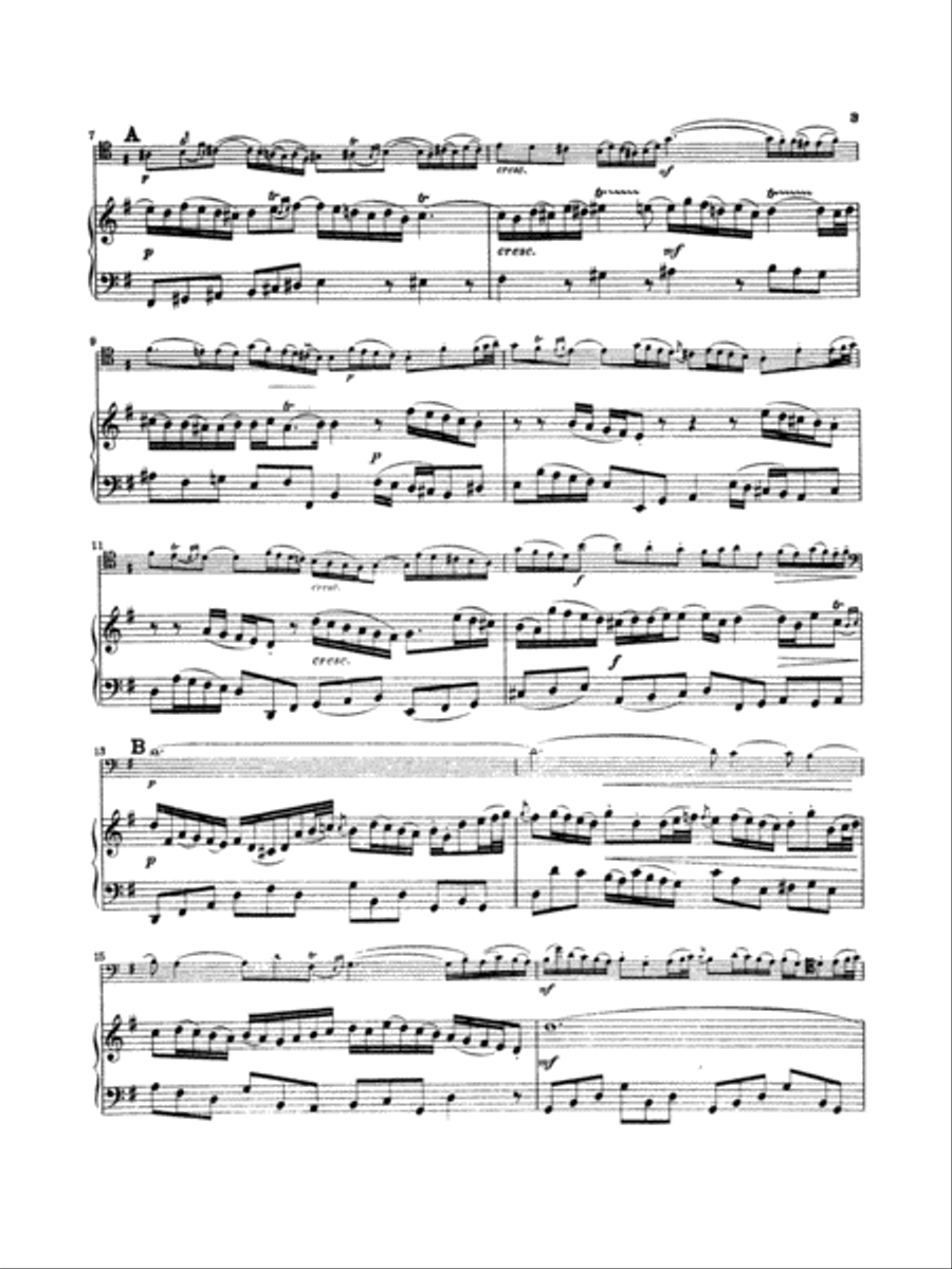 Sonata in G Major for Viola da Gamba, BWV 1027 (Transcribed For Cello and Piano) Viola scores gallery preview page 2