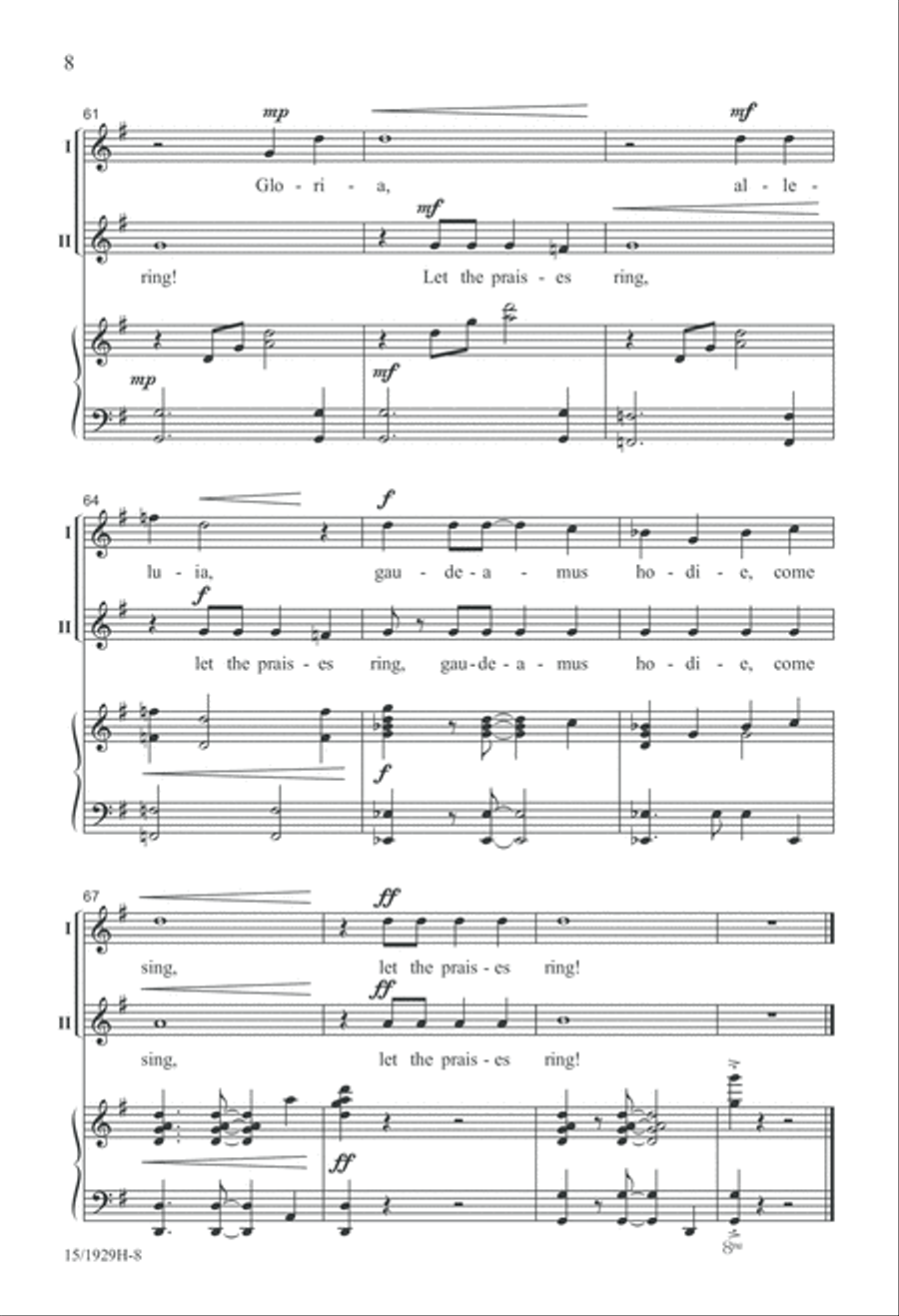 Canticle of Praise 2-Part scores gallery preview page 8