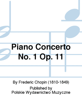 Book cover for Piano Concerto No. 1 Op. 11