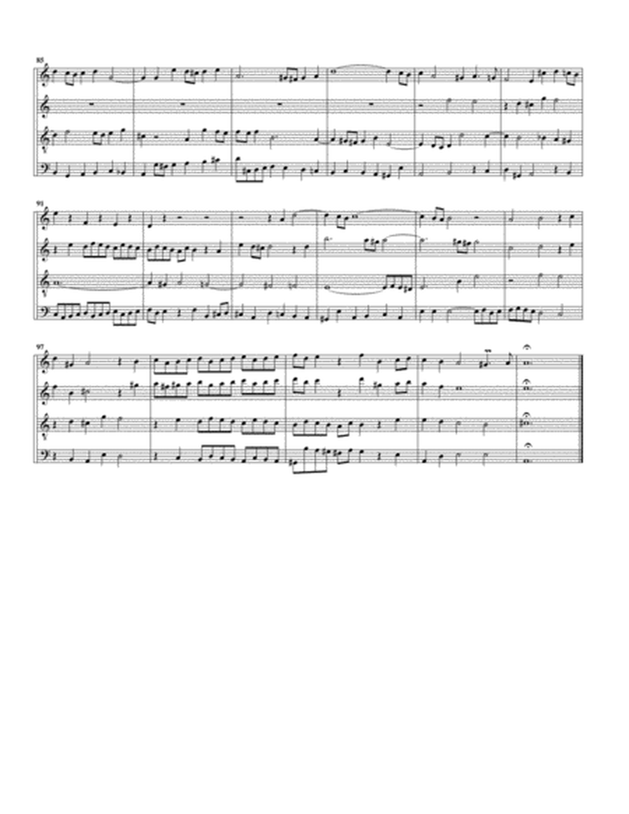 Fugue from Das wohltemperierte Klavier II, BWV 891/II (arrangement for 4 recorders)
