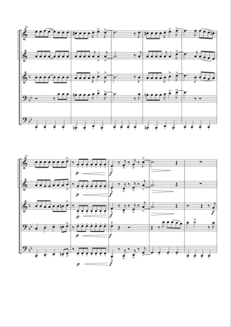 Don't Stop Me Now Don't Stop Me Now Brass Ensemble scores gallery preview page 4