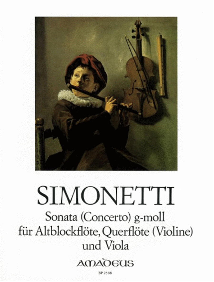 Sonata (Concerto) G minor op. 4/2 Flute scores gallery preview page 1