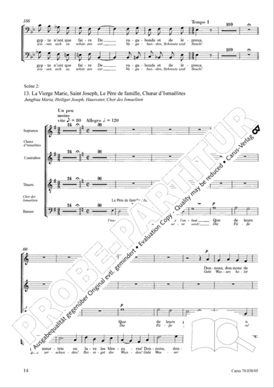 L'Enfance du Christ L'Enfance du Christ 4-Part scores gallery preview page 15