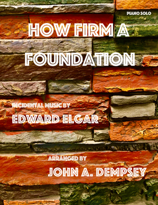 Book cover for How Firm a Foundation (Piano Solo)