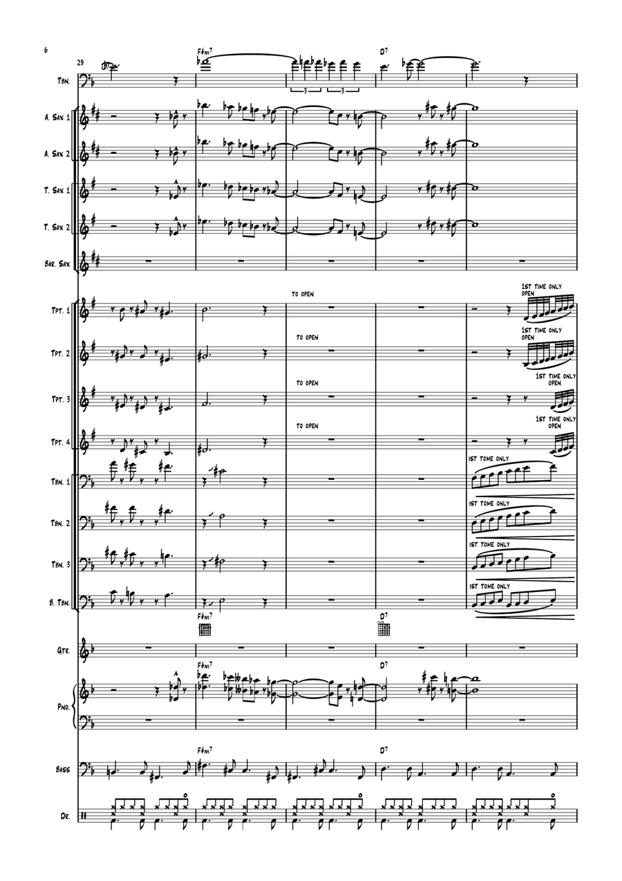 The Girl From Ipanema (Garôta De Ipanema) Jazz Ensemble scores gallery preview page 6